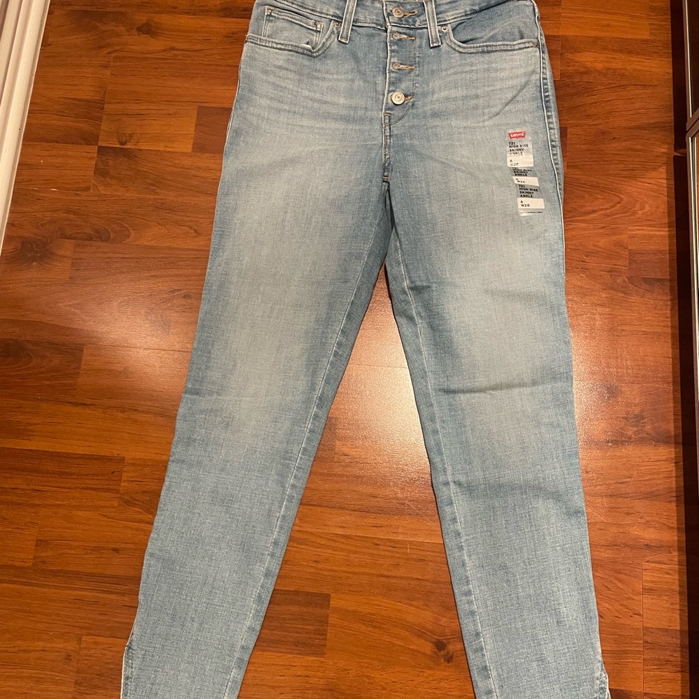 721 Levi's Blue Jean High Rise Skinny Ankle